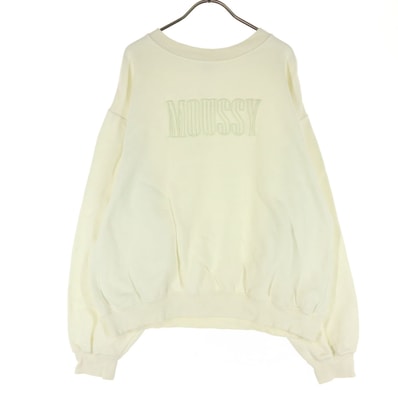 MOUSSY マウジー 長袖 スウェット F アイボリー