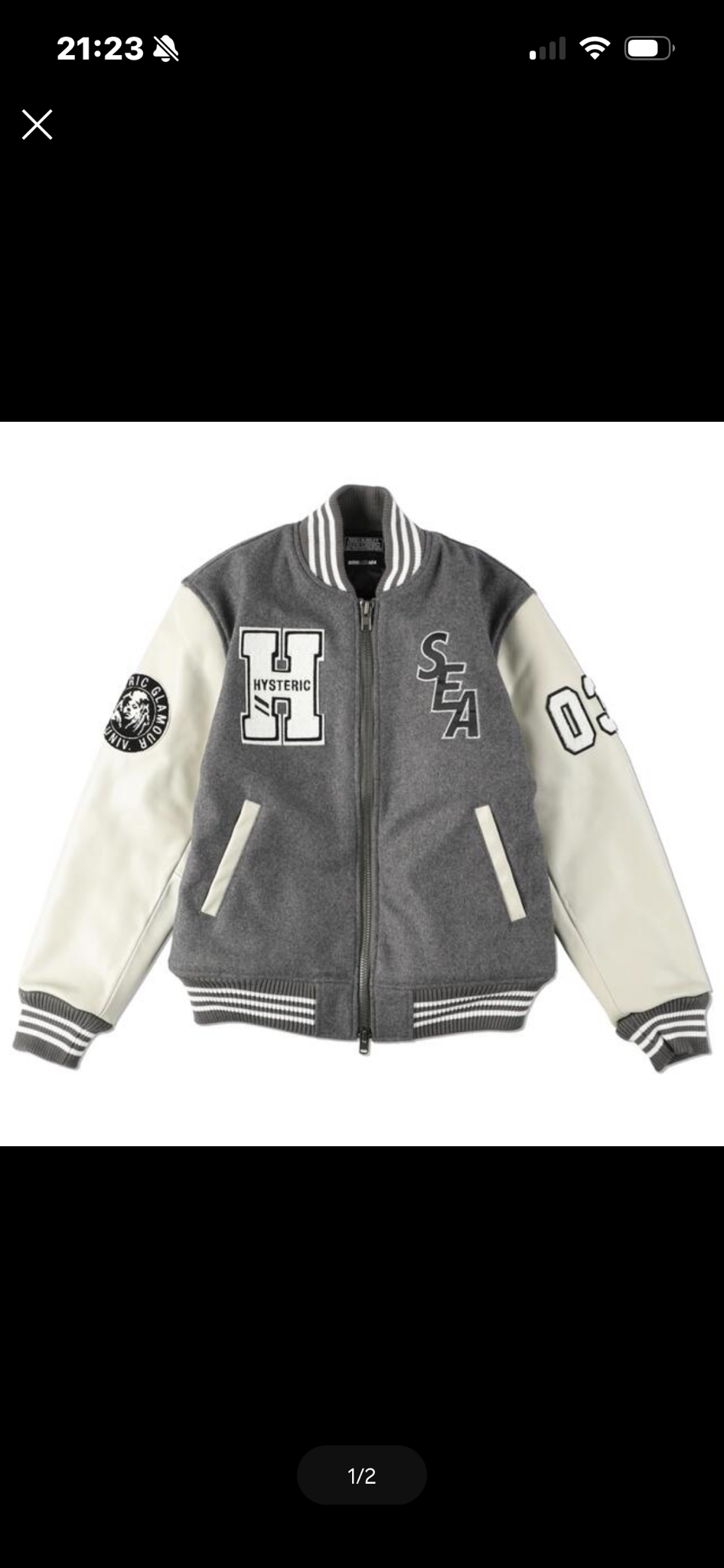 WIND AND SEA x HYSTERIC GLAMOUR Stadium Jumper "Gray"