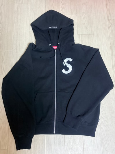 Supreme S Logo Zip Up Hooded Sweatshirt (25FW) "Black"