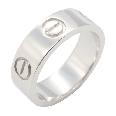 カルティエ CARTIER ラブリング リング・指輪 ジュエリー K18WG(ホワイトゴールド) メンズ レディース シルバー系 B4084700 【中古】