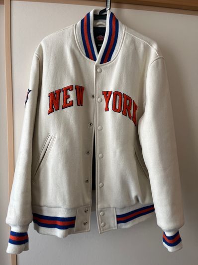 Kith Golden Bear for New York Knicks Varisty Jacket "Sandrift"