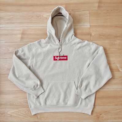 Supreme Box Logo Hooded Sweatshirt "Stone" (24FW)