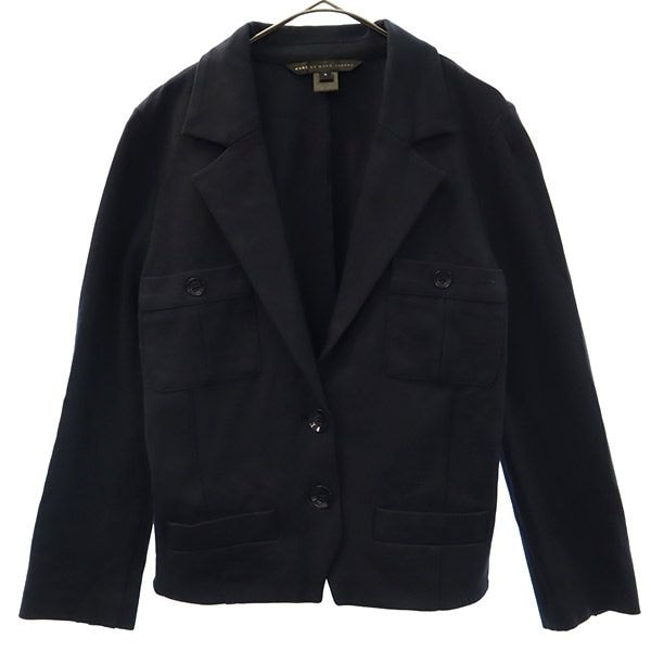 MARC BY MARC JACOBS マークバイマークジェイコブス テーラードジャケット S ネイビー ソフトタッチ