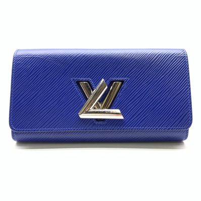 Louis Vuitton Epi Portefeuille Twist "Blue"