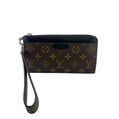 ルイヴィトン LOUIS VUITTON 長財布 モノグラム・マカサー ジッピー・ドラゴンヌ L字ファスナー クラッチ ストラップ取り外し可能 M69407 ブラウン
