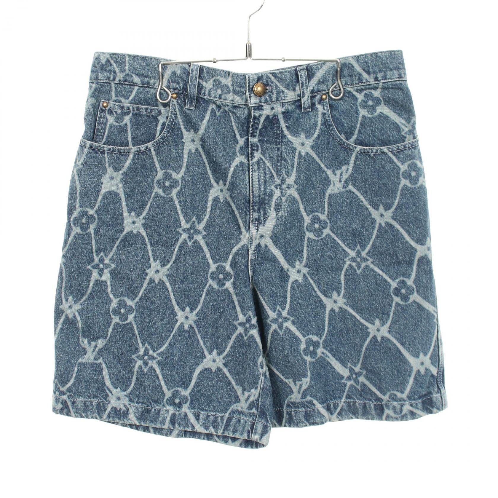 ルイ・ヴィトン LOUIS VUITTON モノグラムウォッシュド デニムパンツ 衣料品 ボトムス コットン メンズ ネイビー系 RM242MM KOE HRD24W 【中古】