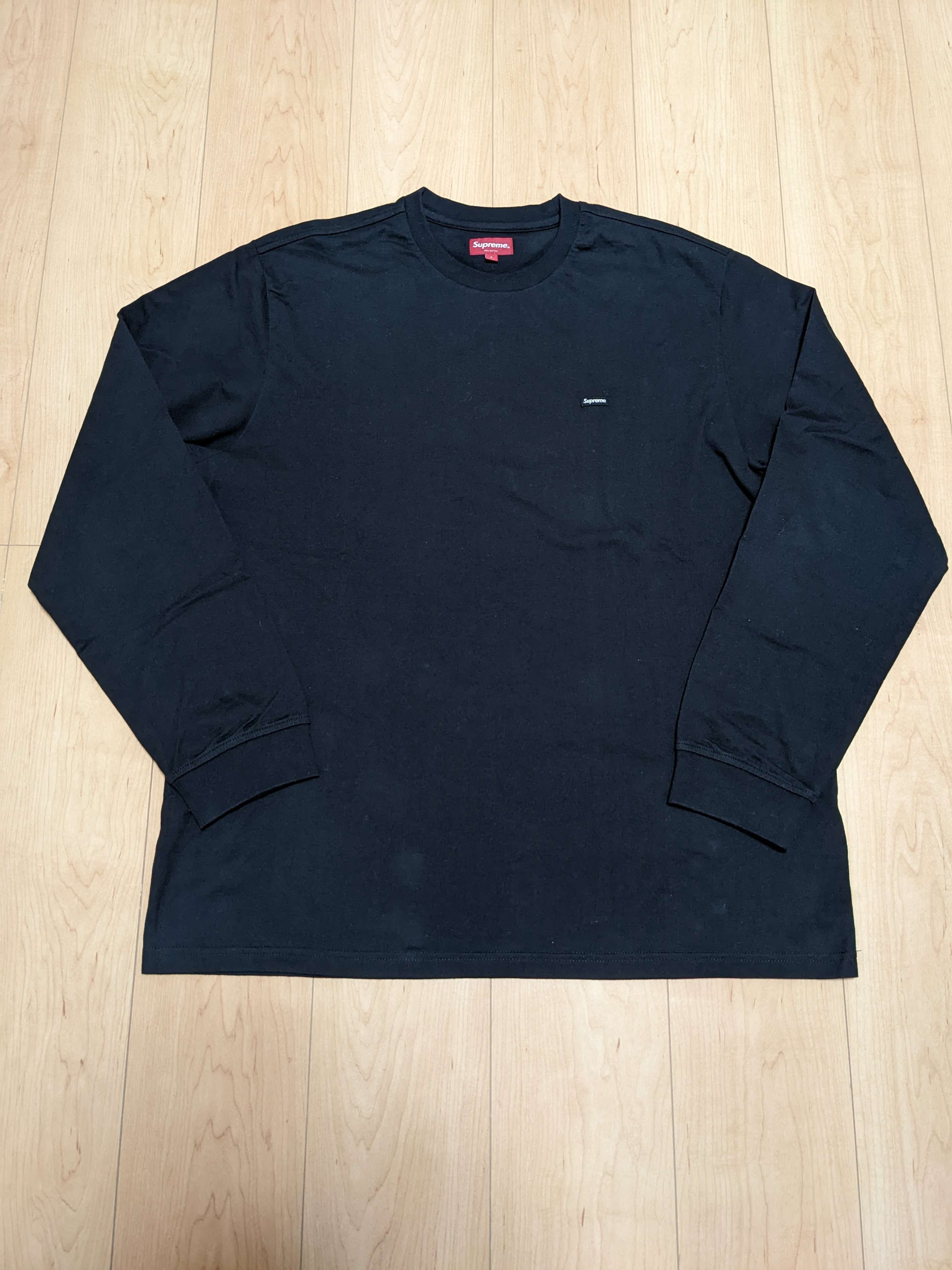 Supreme Small Box L/S Tee "Black"(22SS)