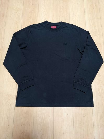 Supreme Small Box L/S Tee "Black"(22SS)
