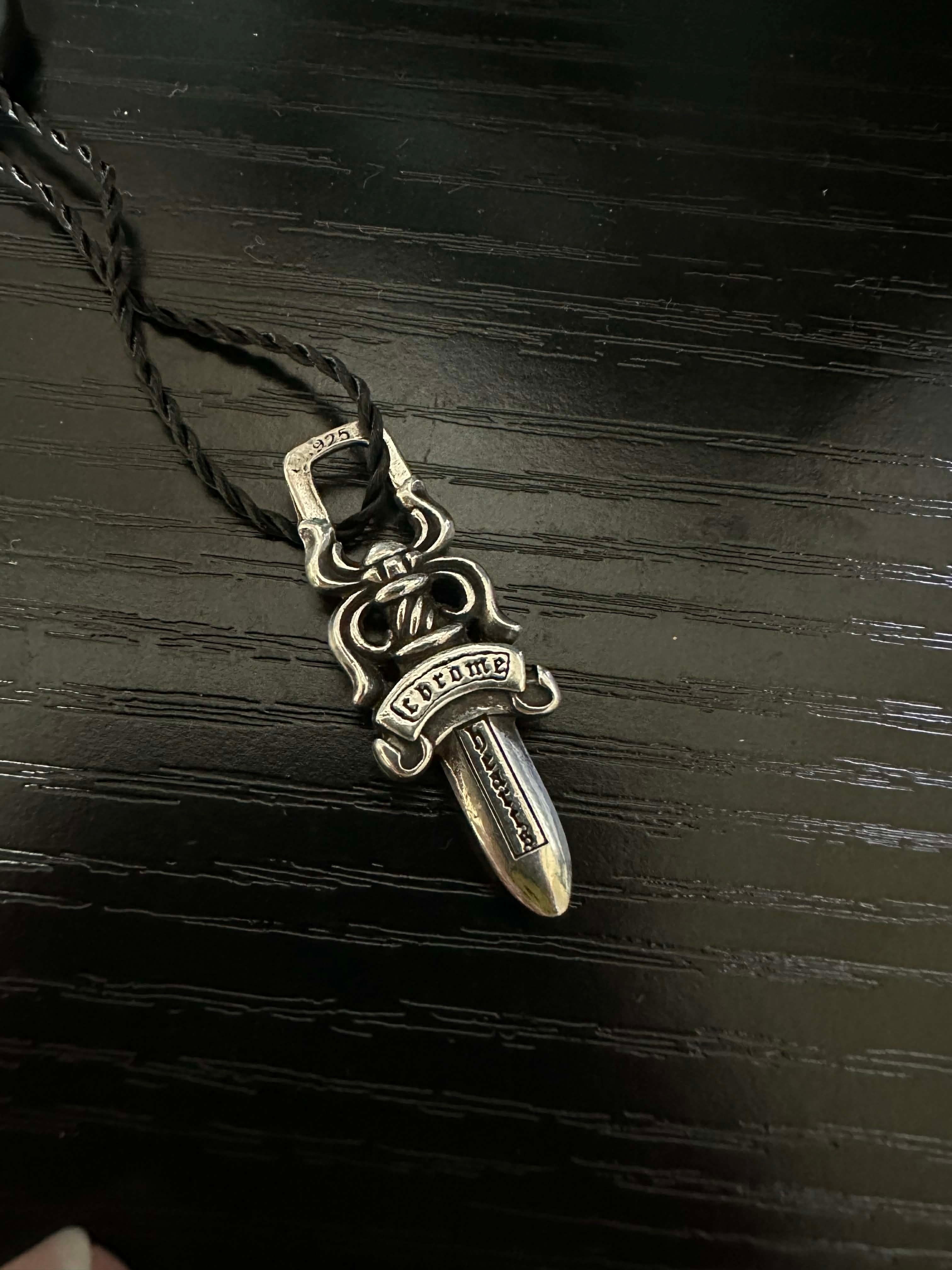 Chrome Hearts #10 Dagger Pendant "Silver"