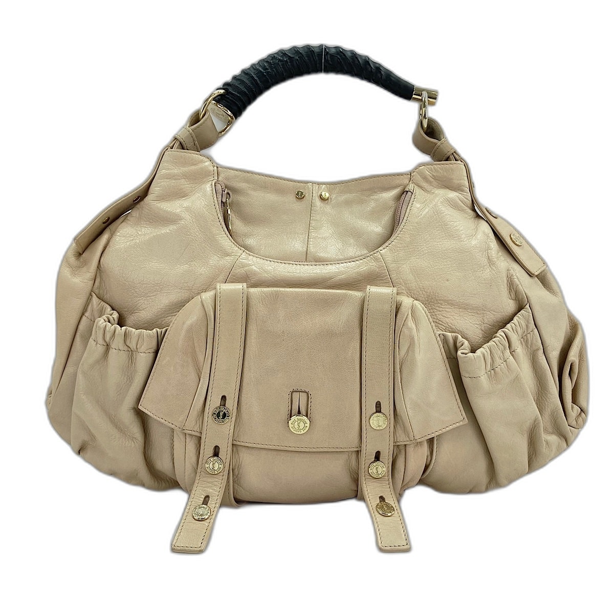 イヴ・サンローラン YSL モンバサ ハンドバッグ レザー【中古】