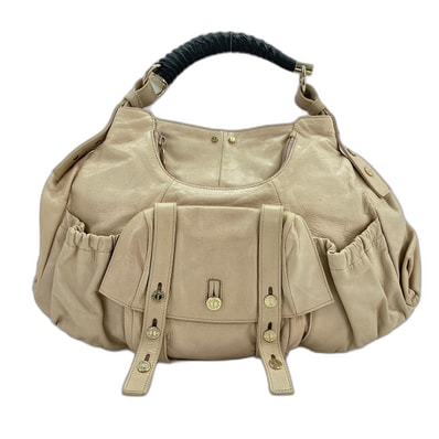イヴ・サンローラン YSL モンバサ ハンドバッグ レザー【中古】
