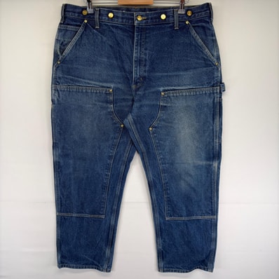 古着 カーハート Carhartt デニム パンツ ペインター ダブルニー ハンマーループ ワーク ジーンズ ジーパン w40 L30 ブルー系 メンズ