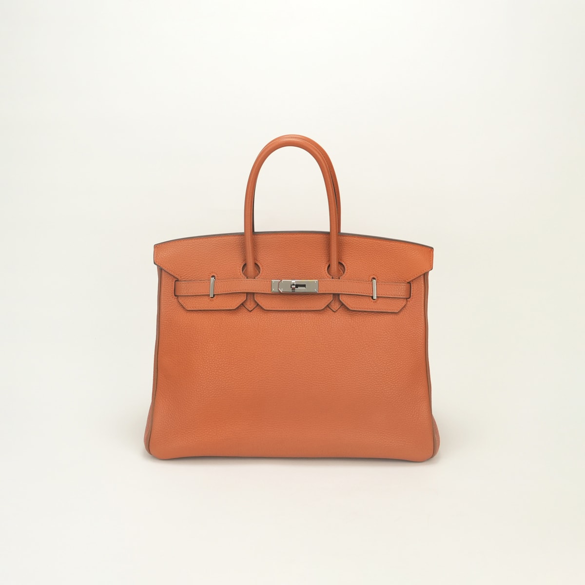 エルメス HERMES バーキン35 ヴェルソ バイカラー バッグ トートバッグ トゴ ゴールド Gold オレンジ Orangeブラウン Brown 茶 ルテニウム金具 ハンドバッグ