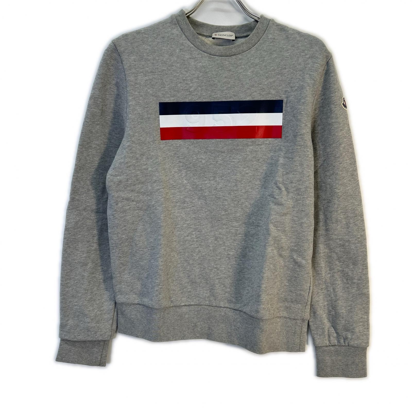 モンクレール グレー トリコロール 952 トレーナー S