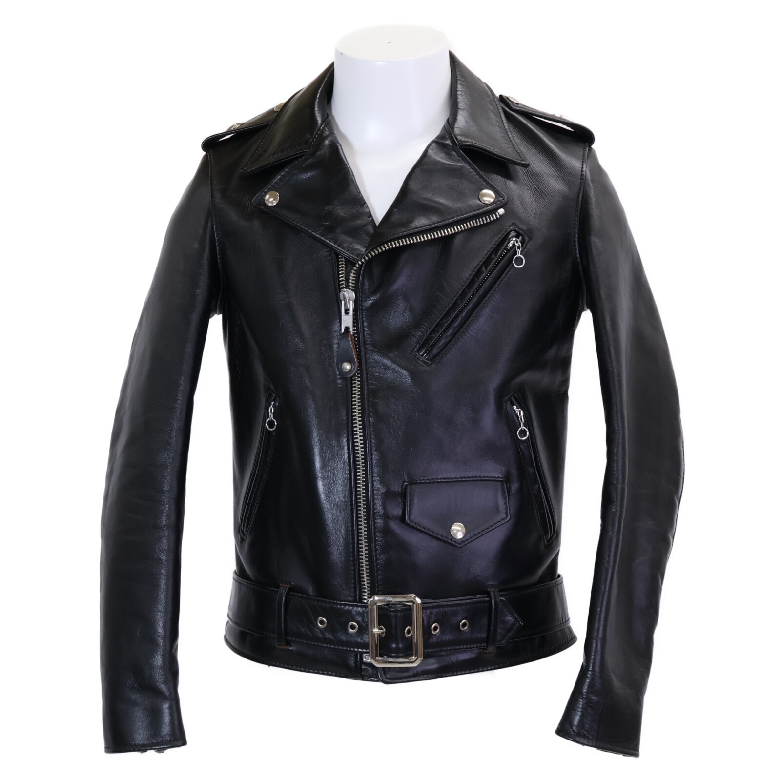 ショット 直営店限定 7822950022 613SJH SPECIAL HORSEHIDE ONESTAR ベジタブルタンニン鞣し 茶芯 ダブルライダースジャケット 36