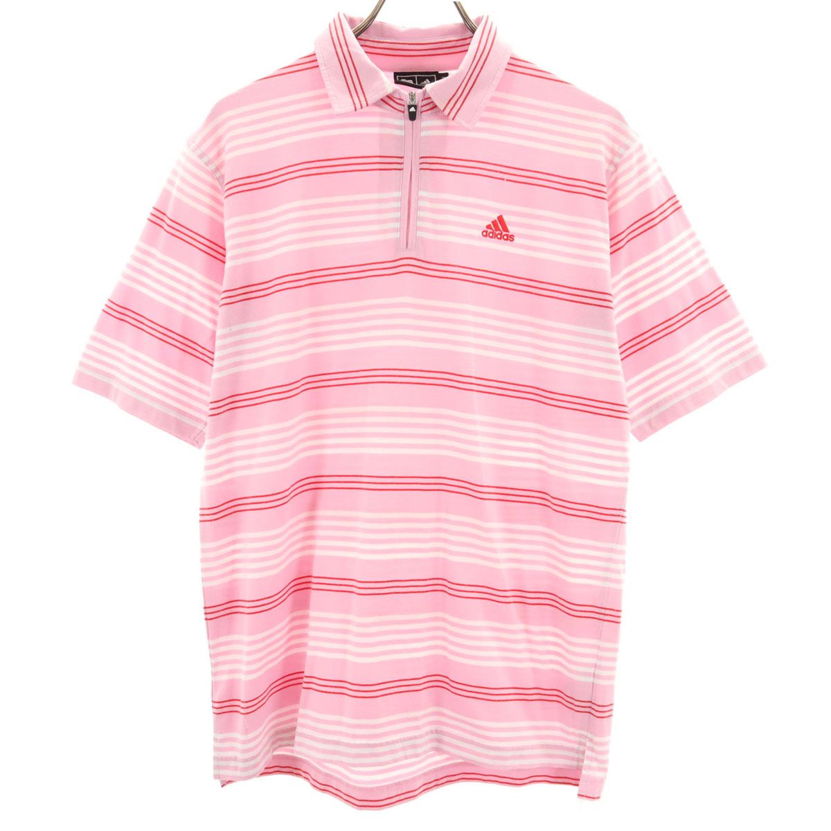 adidas ゴルフ 半袖 ハーフジップ シャツ