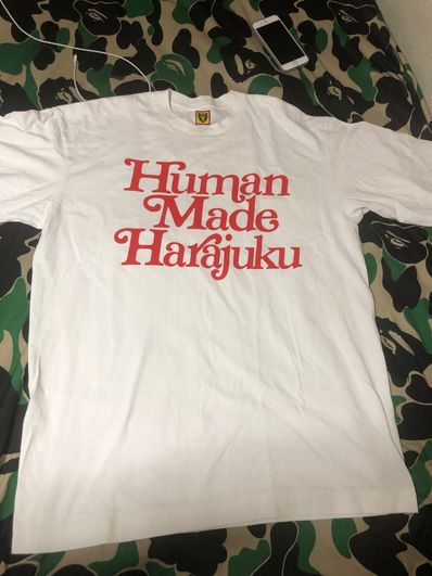 HUMAN MADE Girls Don't Cry Harajuku T-Shirt #2 "White" / VERDY