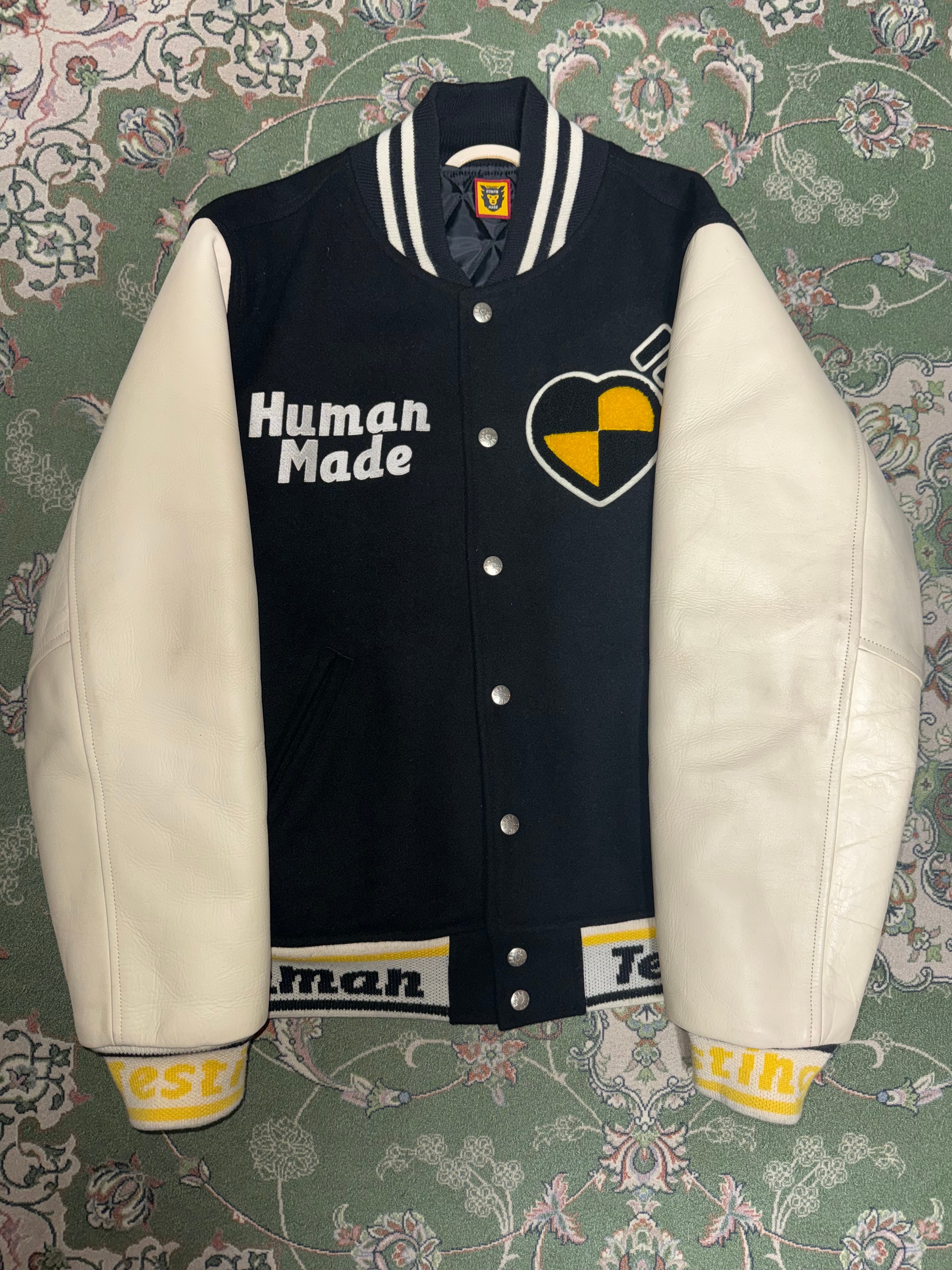 HUMAN MADE A$AP Rocky HUMAN TESTING VARSITY JACKET "Black"