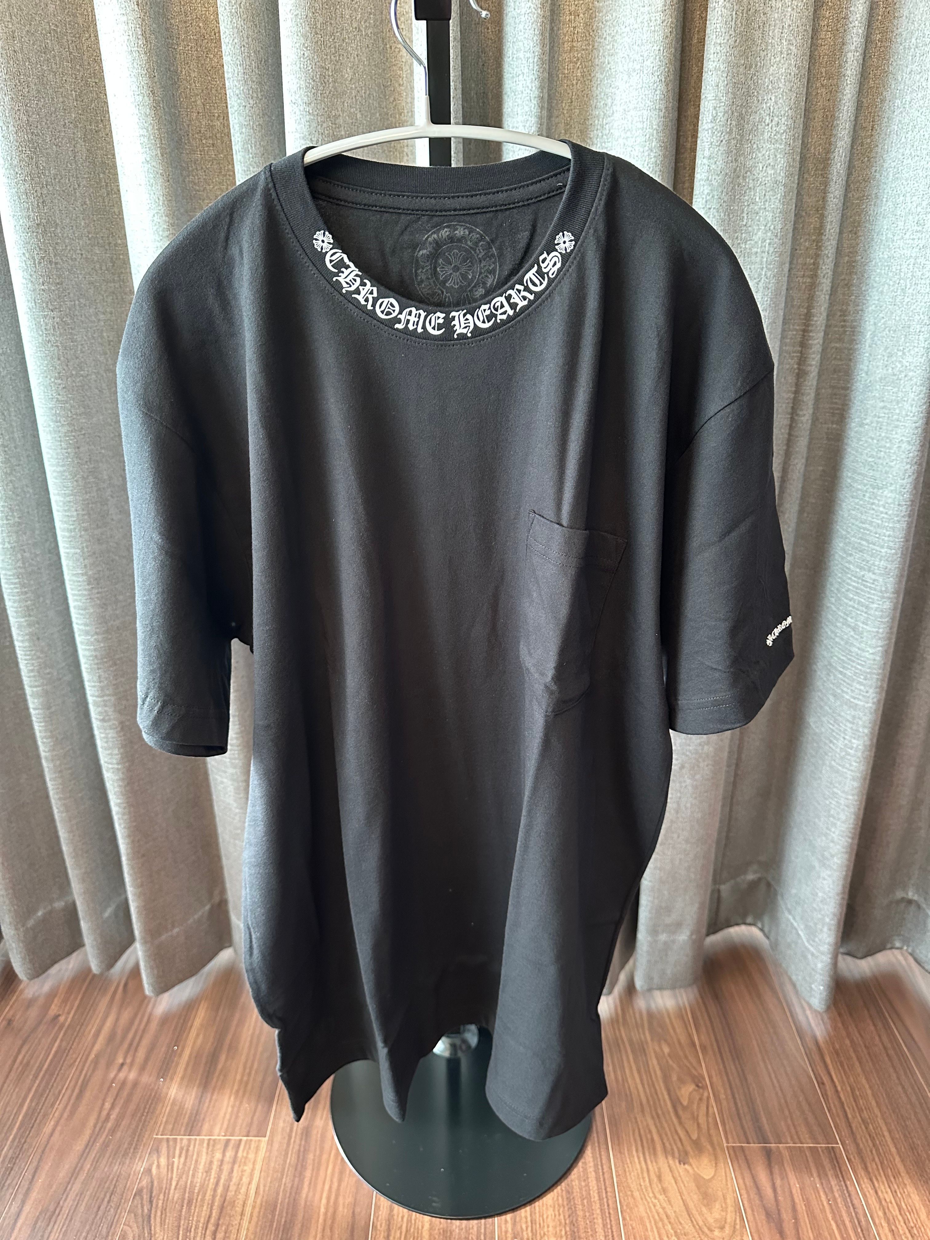 Chrome Hearts Neck Logo S/S T-Shirt "Black/White"