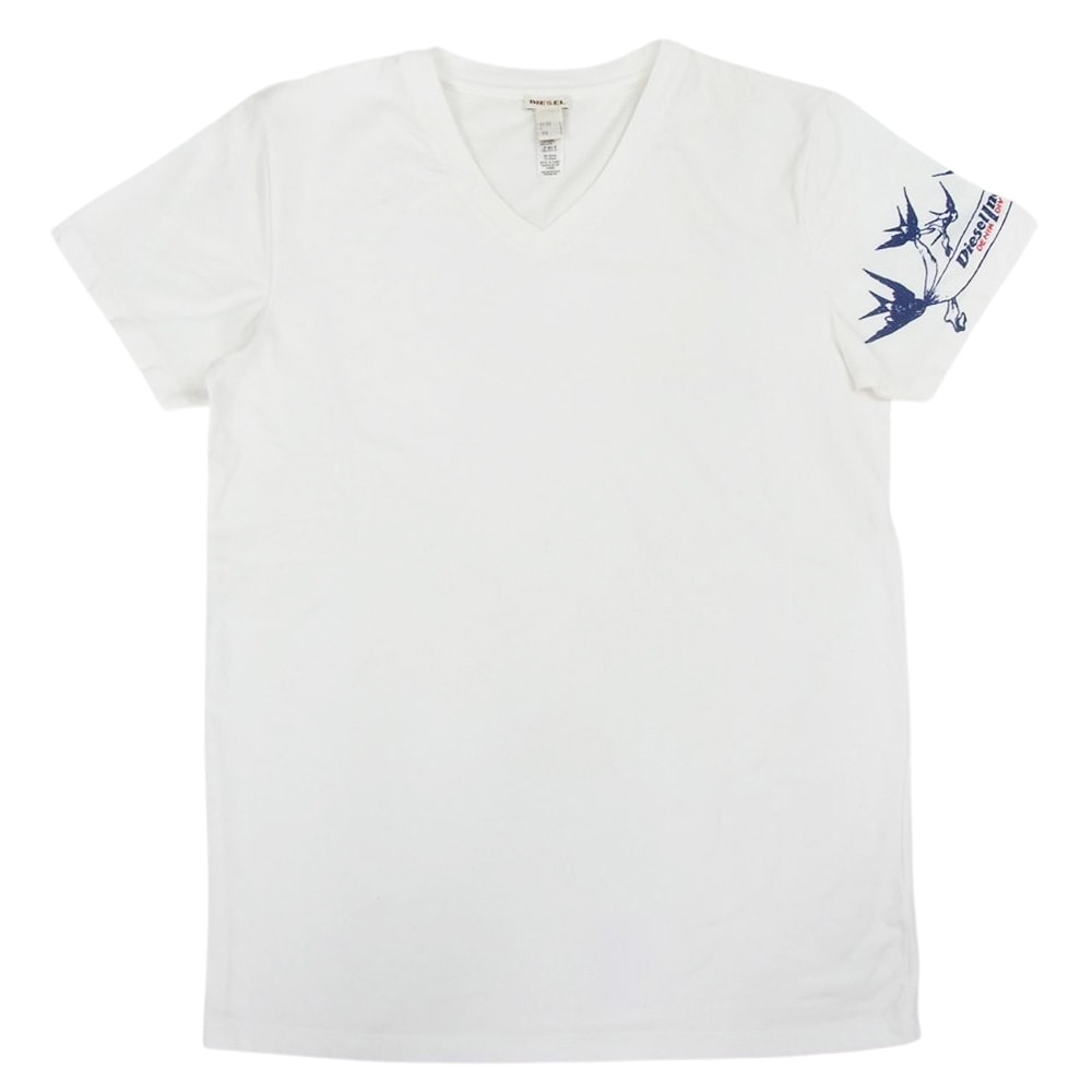 DIESEL ディーゼル Vネック カットソー 半袖 Tシャツ S【中古】