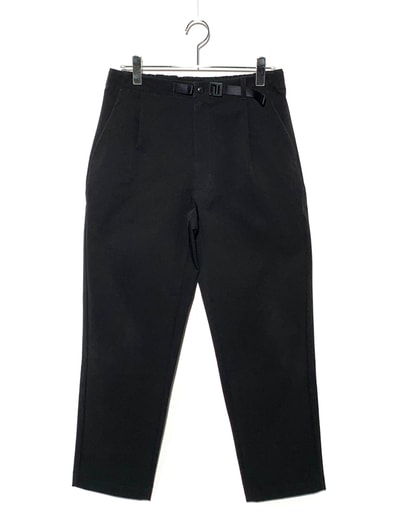 Goldwin One Tuck Tapered Stretch Pants "Black"