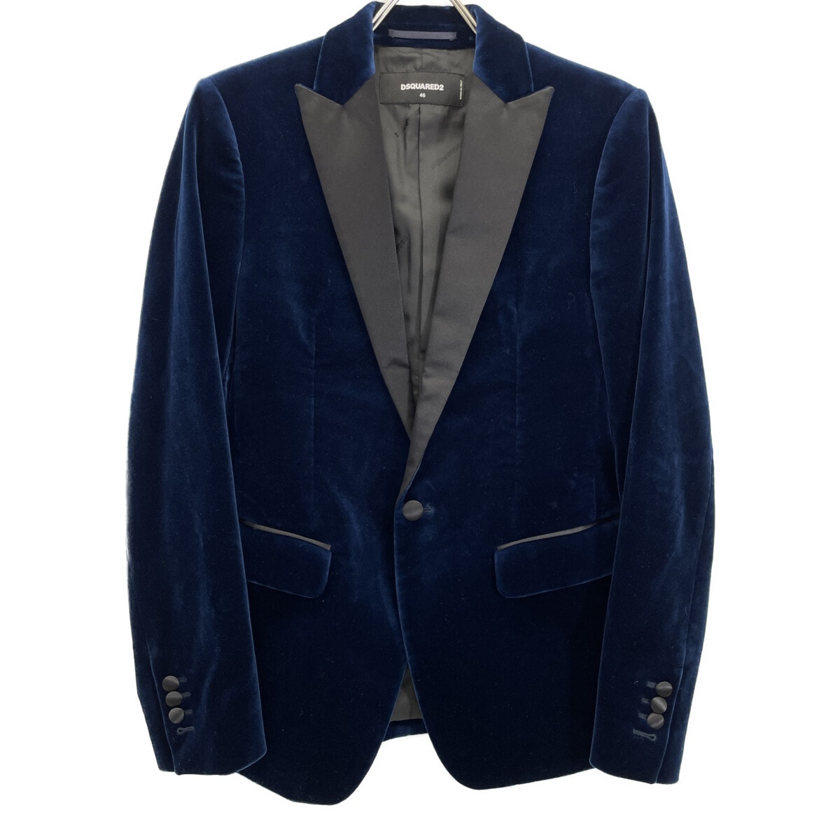 ディースクエアード 17年 S74BN0721 S47285 ﾌﾞﾙｰ ﾍﾞﾛｱ ｼﾞｬｹｯﾄ 46