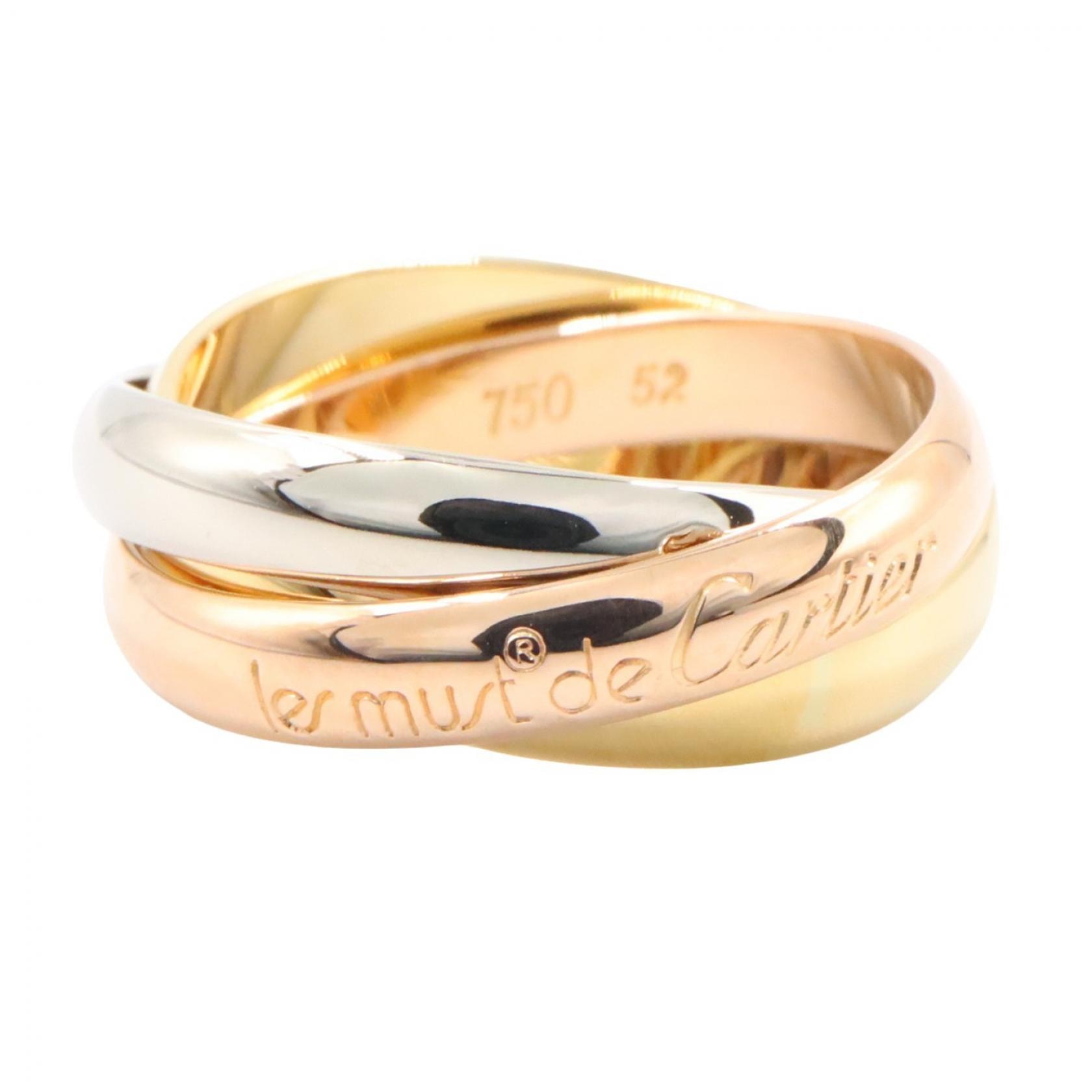 カルティエ CARTIER トリニティリング リング・指輪 ジュエリー K18(イエローゴールド) K18WG(ホワイトゴールド) K18PG(ピンクゴールド) レディース ゴールド系 / シルバー系 【中古】