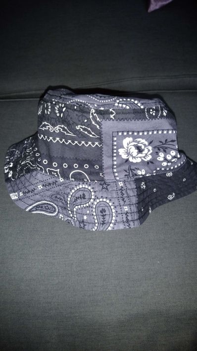 Kith Deconstructed Bandana Bucket Hat "Black"