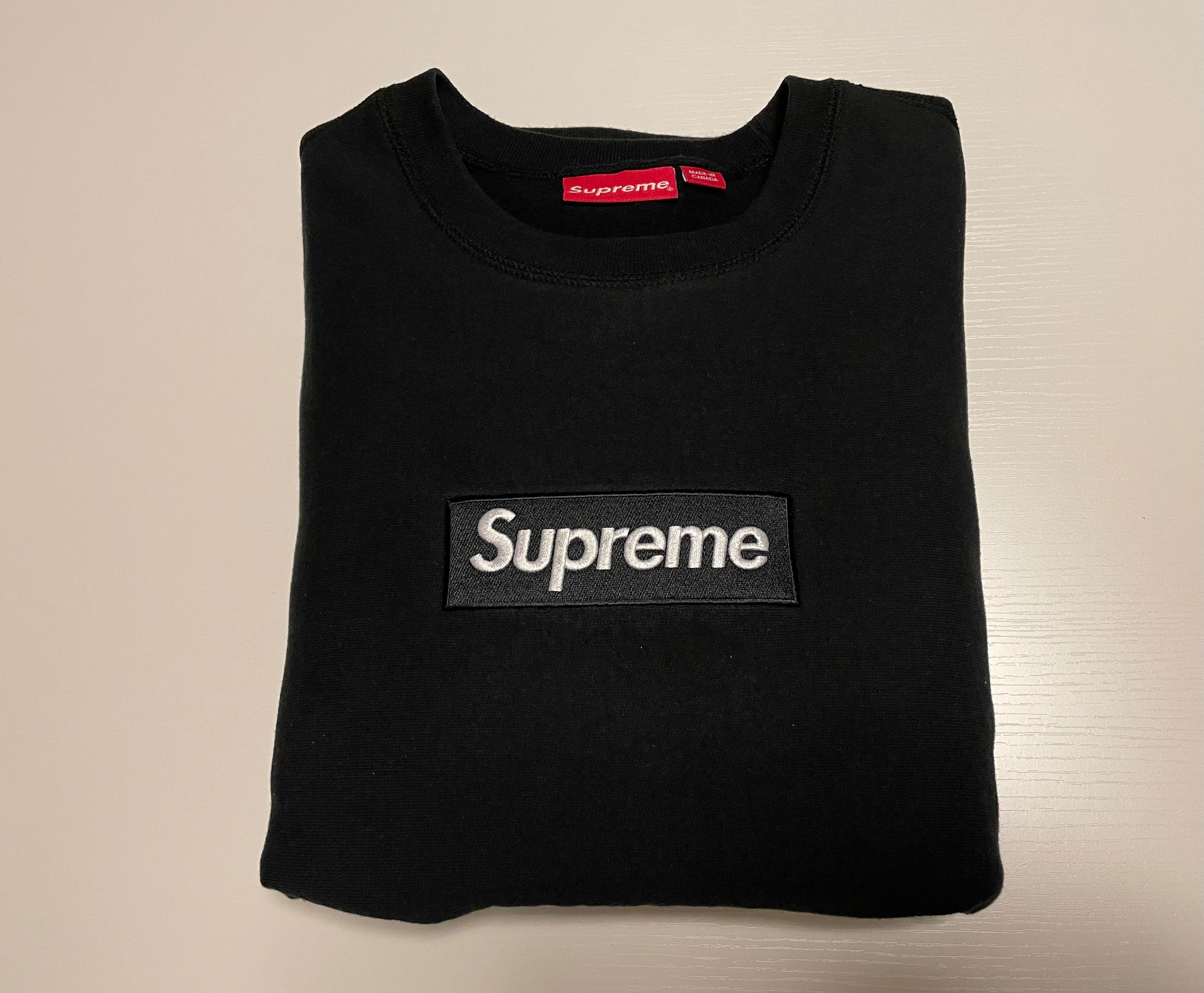 Supreme Box Logo Crewneck Sweatshirt "Black" (18FW)