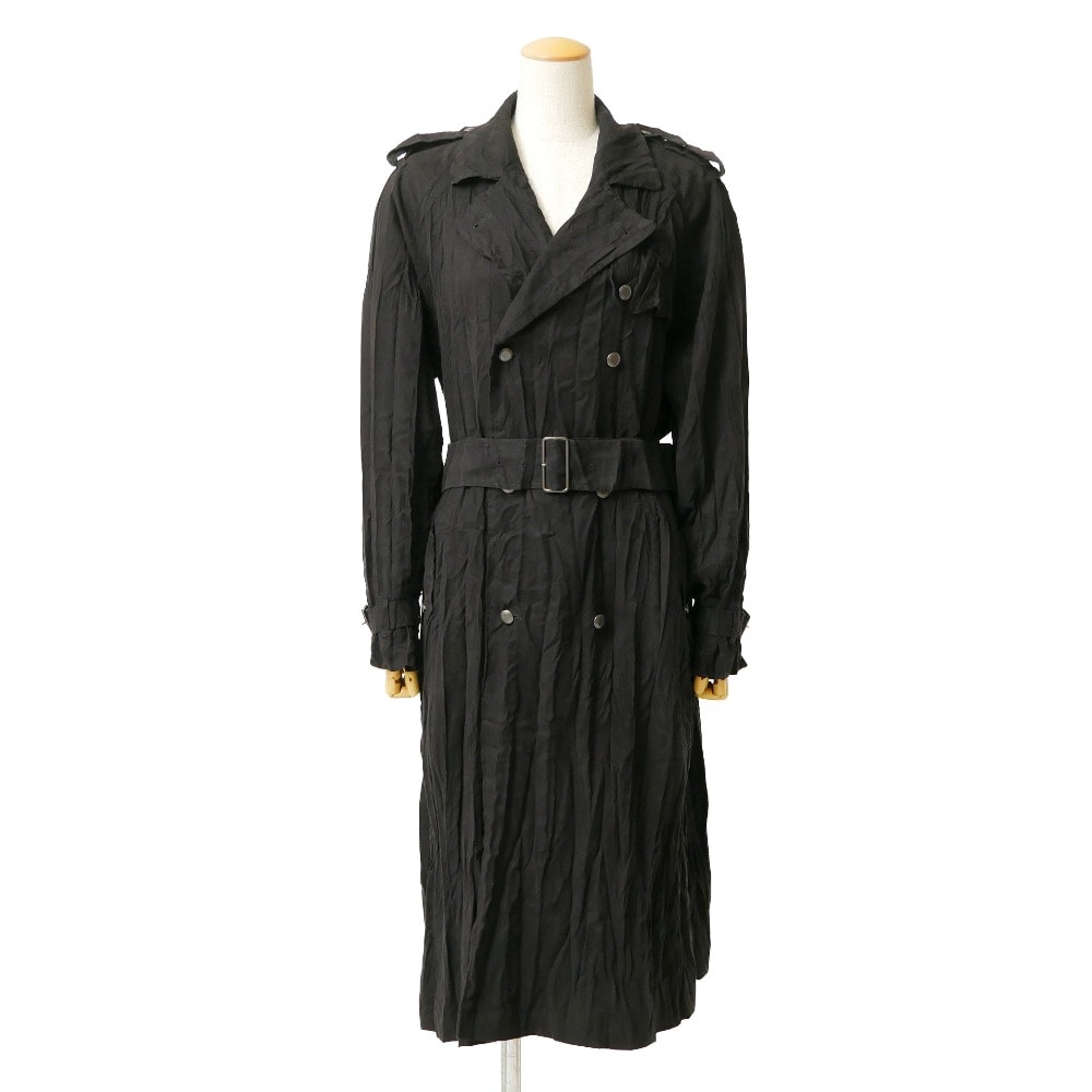 ISSEY MIYAKE イッセイミヤケ FETE フェット トレンチコート サイズ2 プリーツ シワ加工 ブランド古着【中古】20260728/RB0207