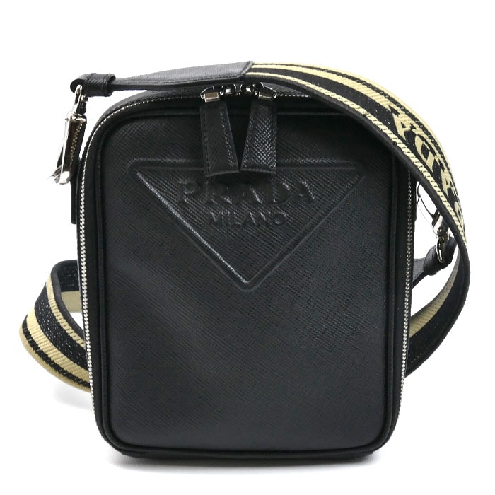 PRADA プラダ ショルダーバッグ ブラック 2VH154_2FAD_F0002 メンズ【中古】