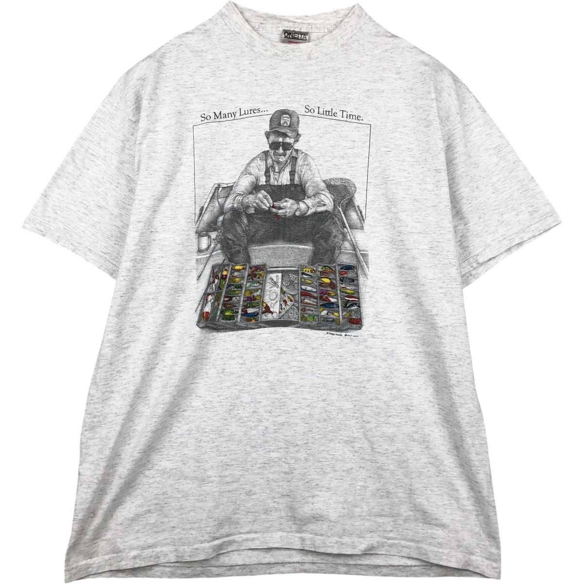 古着 90年代 オニータ ONEITA Peggy Murray ペギーマレー アートTシャツ USA製 メンズXXL相当 ヴィンテージ/eaa638261