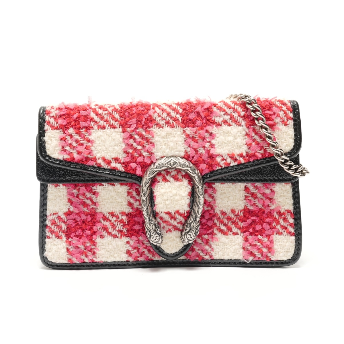 グッチ GUCCI ディオニュソス GGツイード シルバー金具 ショルダーバッグ【中古】