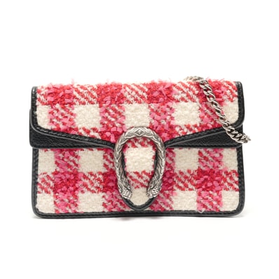 グッチ GUCCI ディオニュソス GGツイード シルバー金具 ショルダーバッグ【中古】