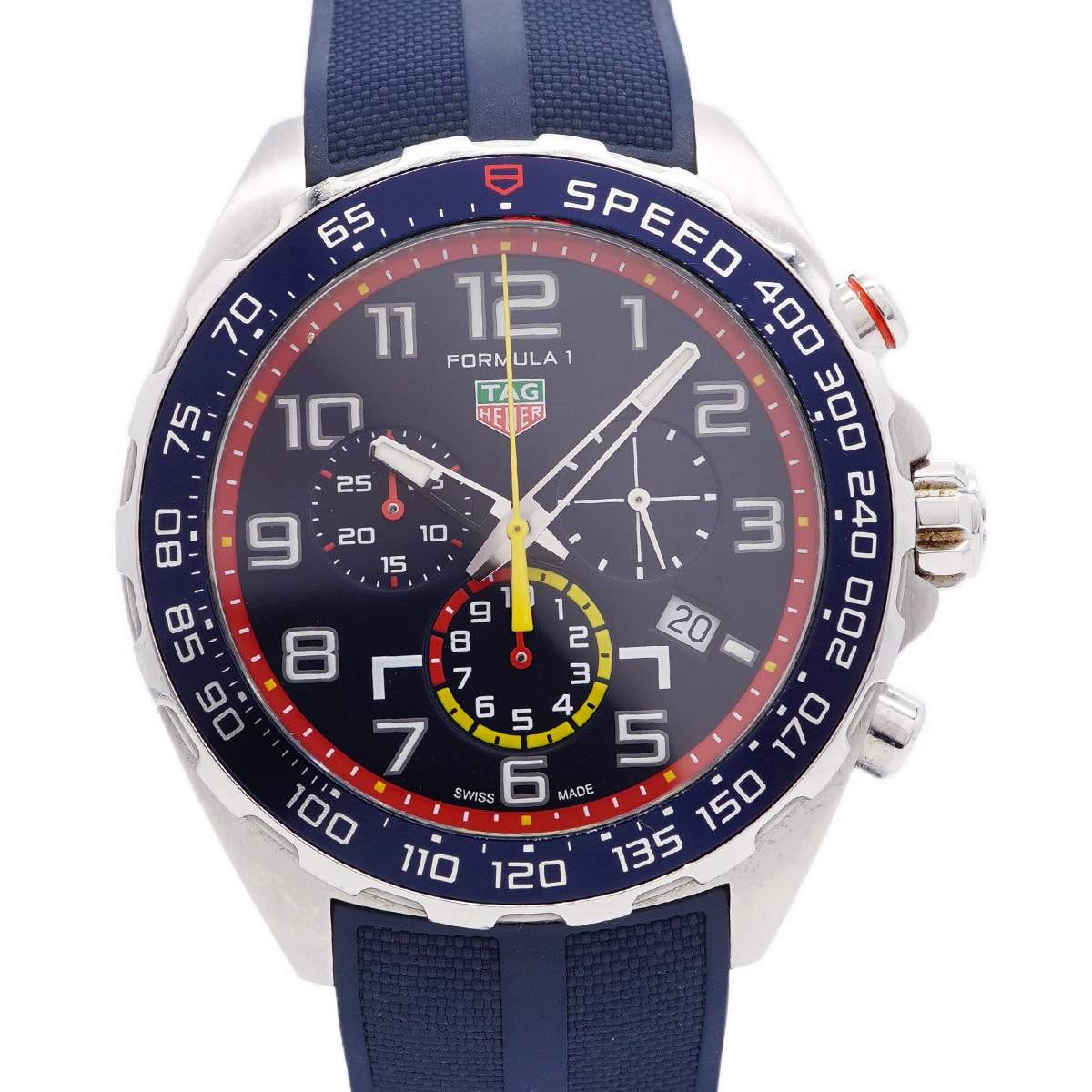 ★最終価格【6wgd0321】タグホイヤー フォーミュラ1 レッドブル レーシング CAZ101AL 青文字盤【中古】腕時計 メンズ