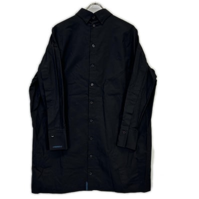 レギュレーション ヨウジヤマモト FJ-B53-001 ブラック コットン 両面ボタンシャツ 2