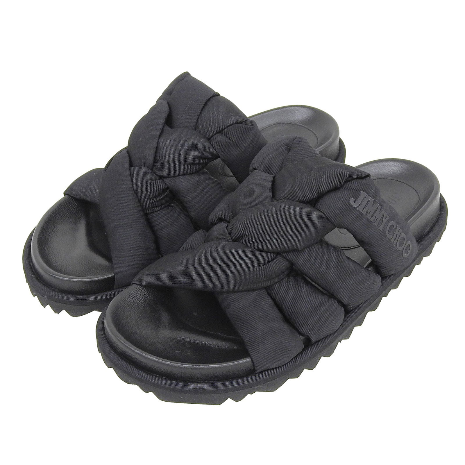 美品 ジミーチュウ サンダル ケス ブラック レディース 35