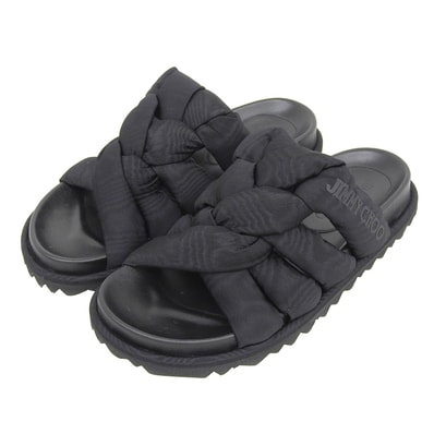 美品 ジミーチュウ サンダル ケス ブラック レディース 35