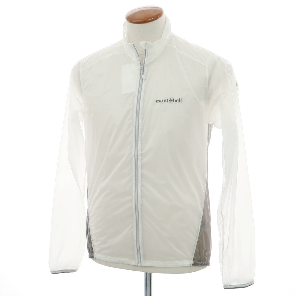 【中古】モンベル mont-bell ナイロン シェルジャケット ホワイトxグレー【サイズM】【メンズ】