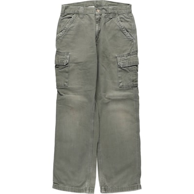 古着 カーハート Carhartt Dungaree Fit ダックワークパンツ カーゴパンツ メンズw32相当/eaa667701