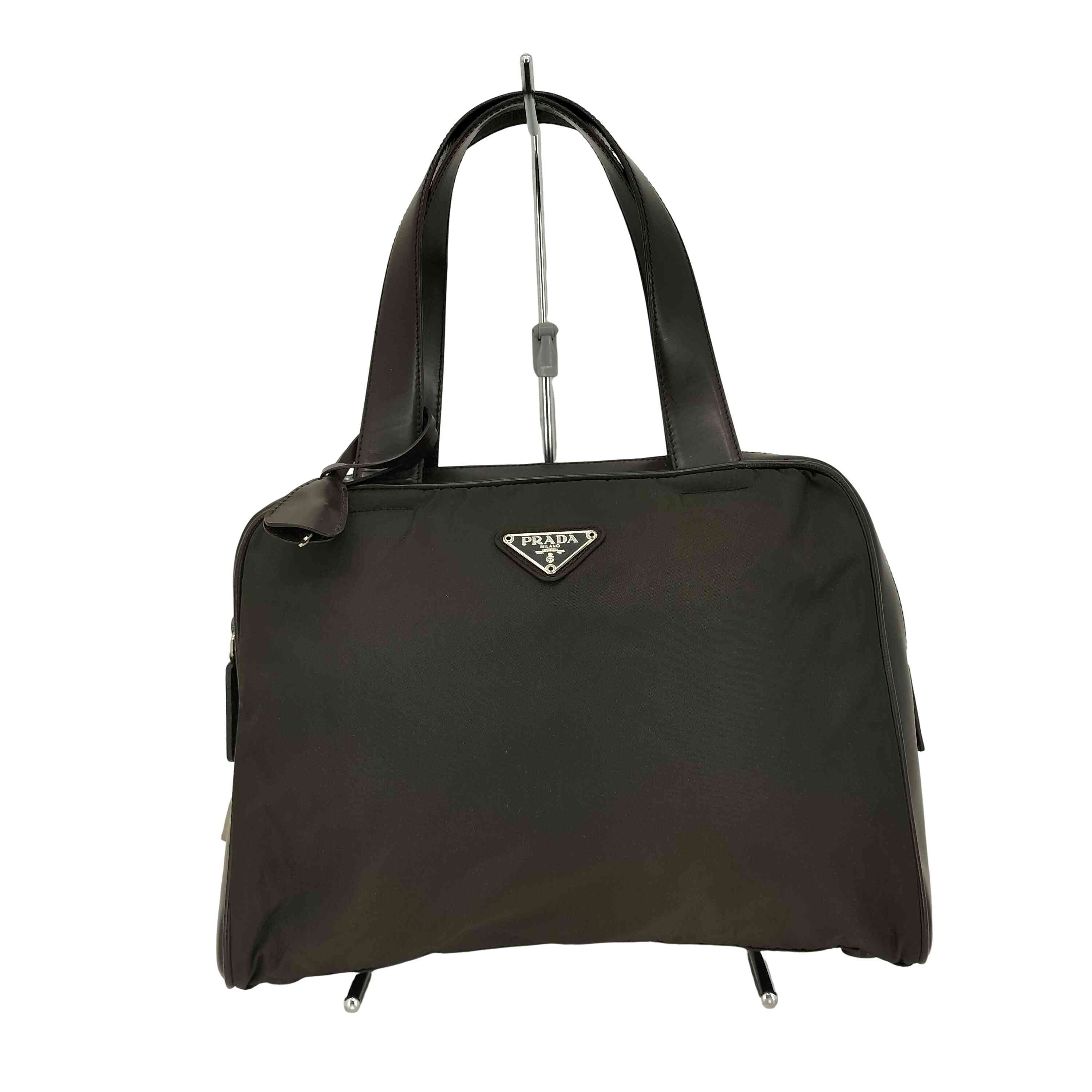 レザーナイロン SMALL ハンドバッグ【1142488197625】