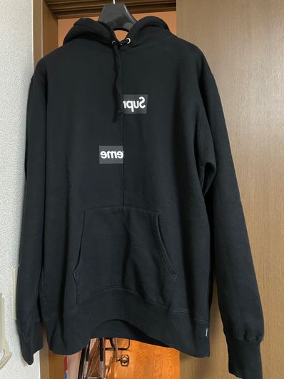 Supreme / Comme des Garçons SHIRT® Split Box Logo Hooded Sweatshirt "Black"