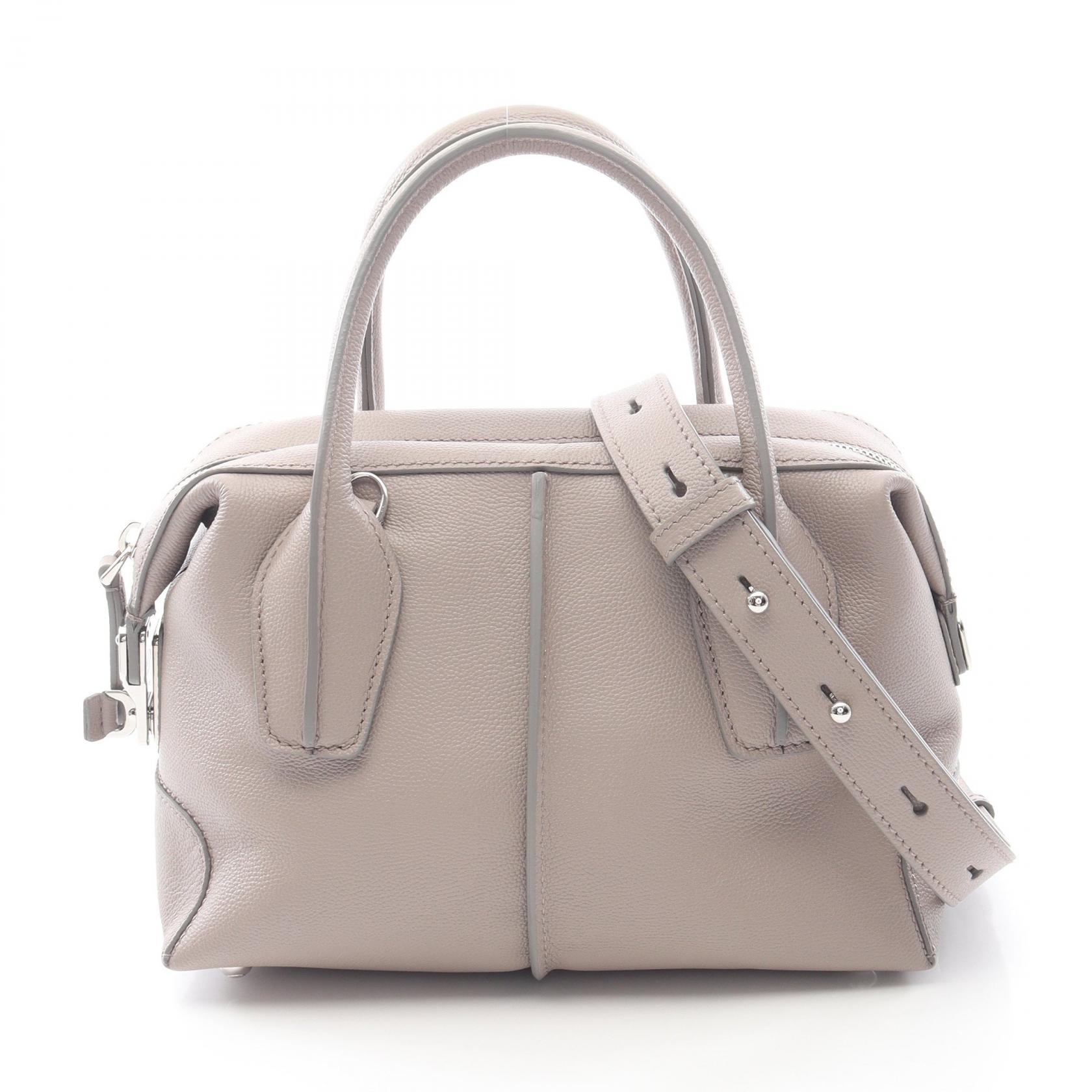 トッズ TOD'S D-STYLING MINI 2WAY ハンドバッグ バッグ レザー レディース ベージュ系 【中古】