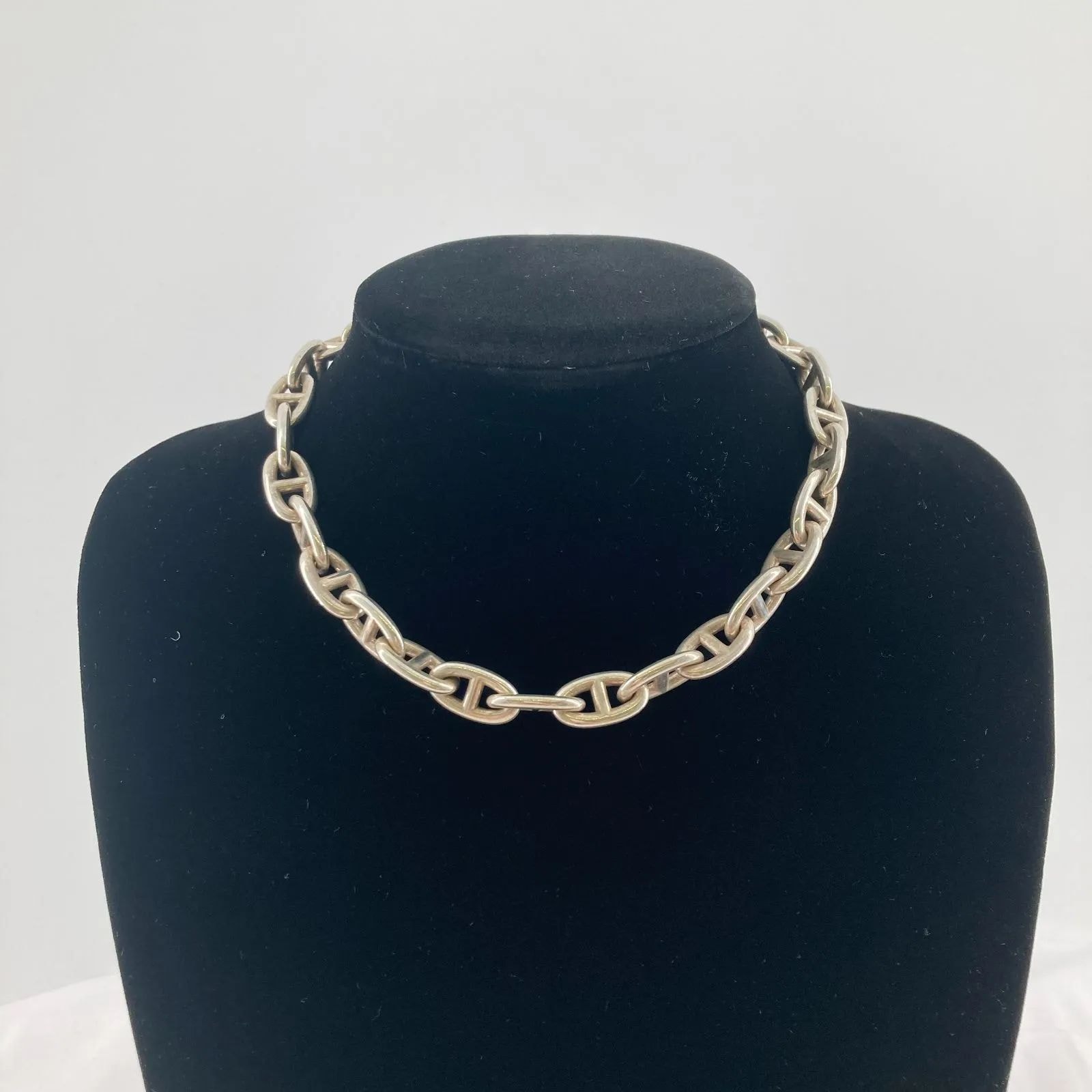 HERMES(エルメス) シェーヌダンクルGM ネックレス 29コマ Ag925 130.0g シルバー