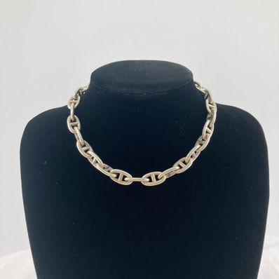 HERMES(エルメス) シェーヌダンクルGM ネックレス 29コマ Ag925 130.0g シルバー