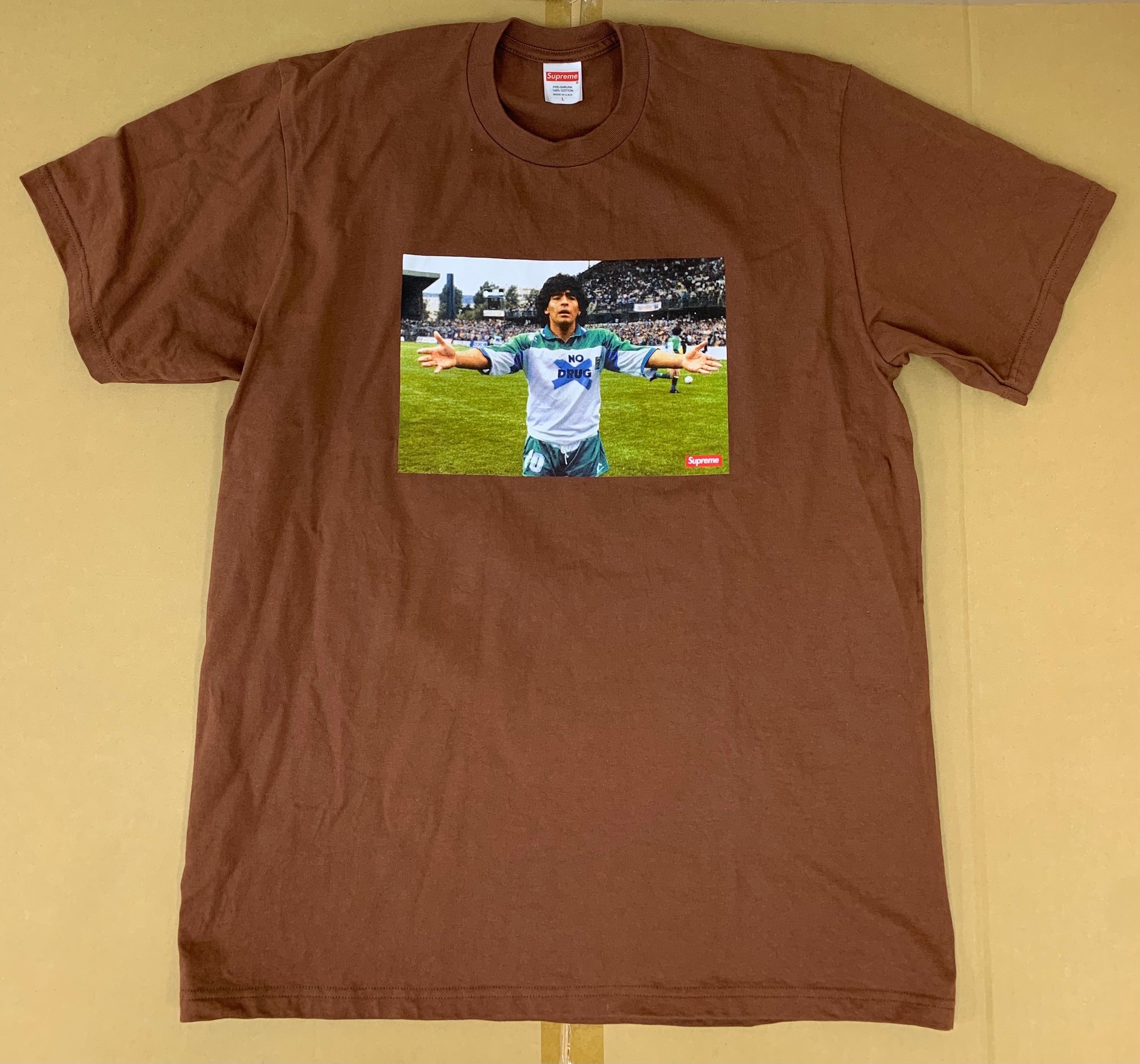 Supreme Maradona Tee "Brown"