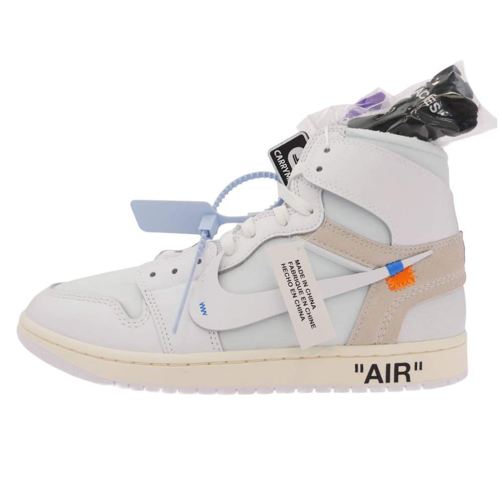 NIKE AIR JORDAN AA3834-100 【フェイクバスターズ鑑定済】Virgil Abloh Archive (V.A.A.) Air Jordan 1 Retro High OG Alaska【新古品】【未使用】【中古】
