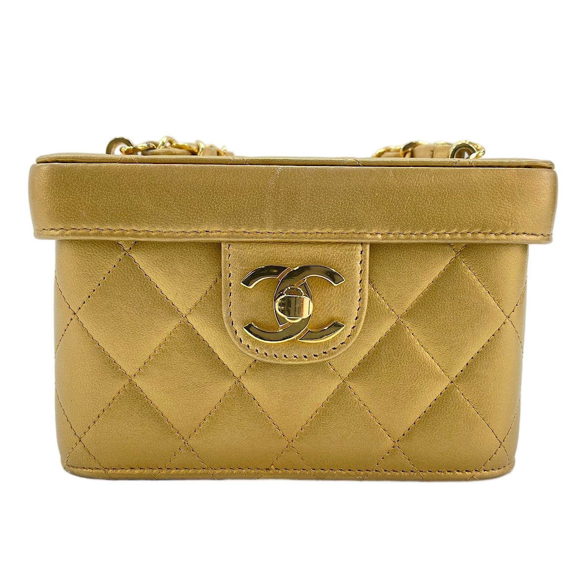 C (やや傷や汚れあり)】CHANEL(シャネル) ハンドバッグ カンボンライン