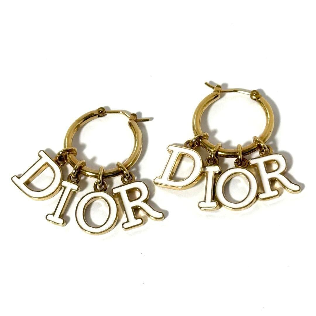【希少】クリスチャンディオール レディース ピアス フープ DIOR