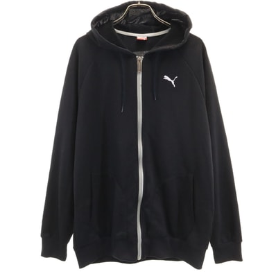 PUMA プーマ 長袖 ジップパーカー O ブラック